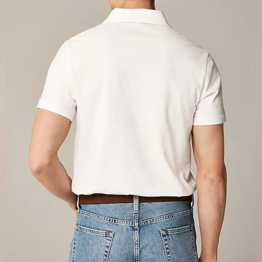J.Crew Sueded cotton polo shirt NWT Size M